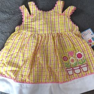 Girls yellow dress/ 2 piece set size 4T